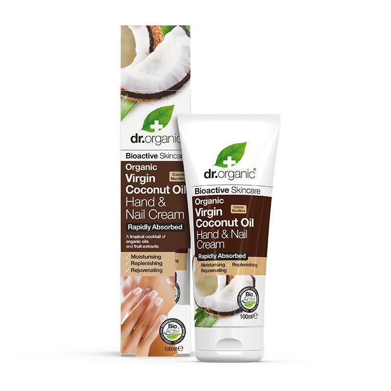 Dr Organic Coconut Oil Hand & Nail Cream 100Ml
