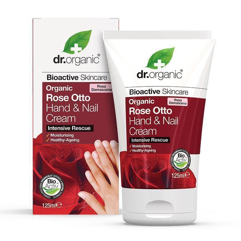 Dr Organic Rose Otto Hand & Nail Cream 125Ml