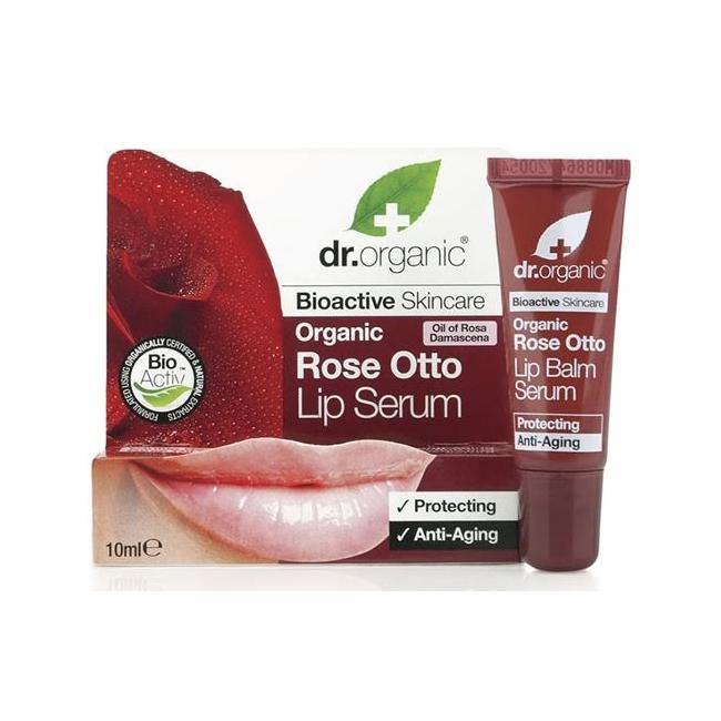 Dr Organic Rose Otto Lip Serum 10Ml