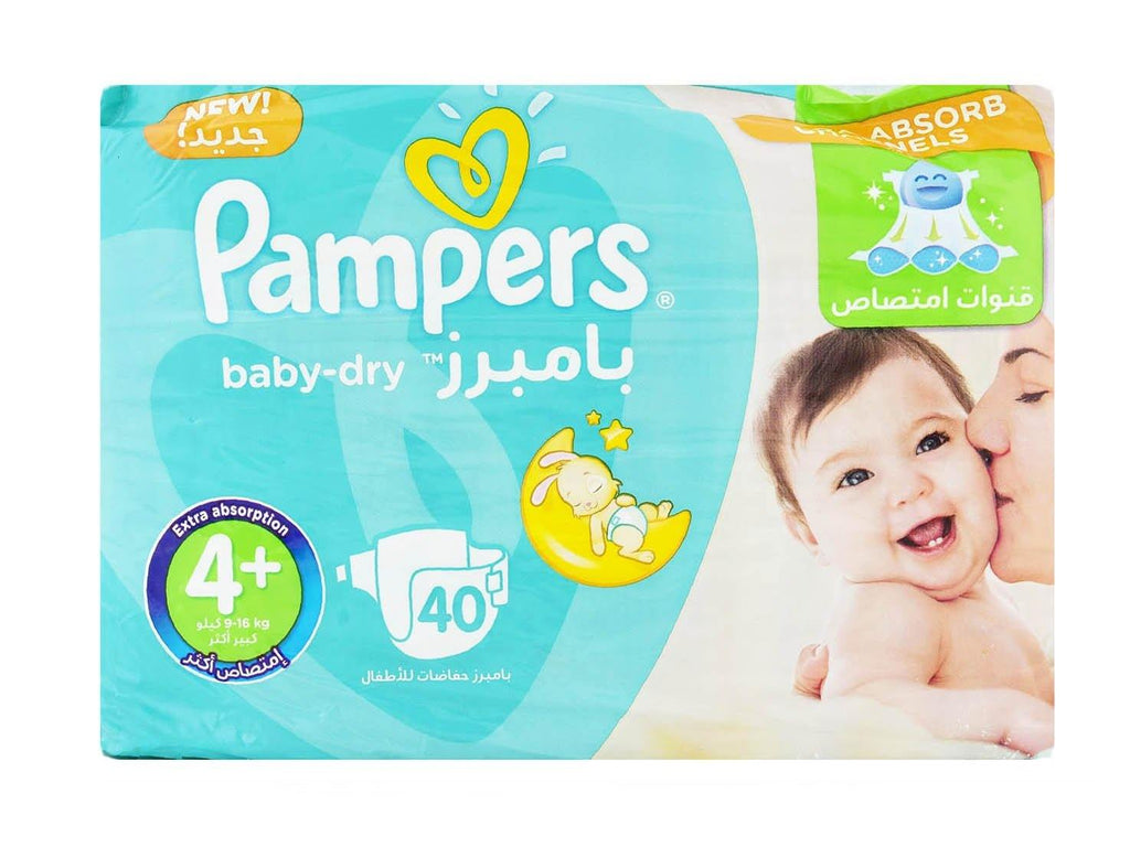 Pampers 4+ (9-16Kg) 40 Diapers